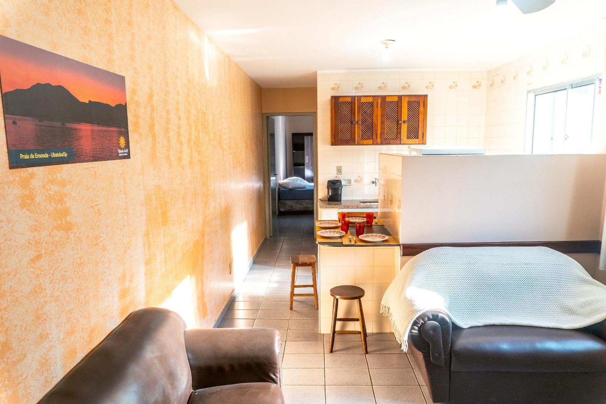Apartamentos Incriveis Primeira Quadra Mar Wifi 乌巴图巴 外观 照片